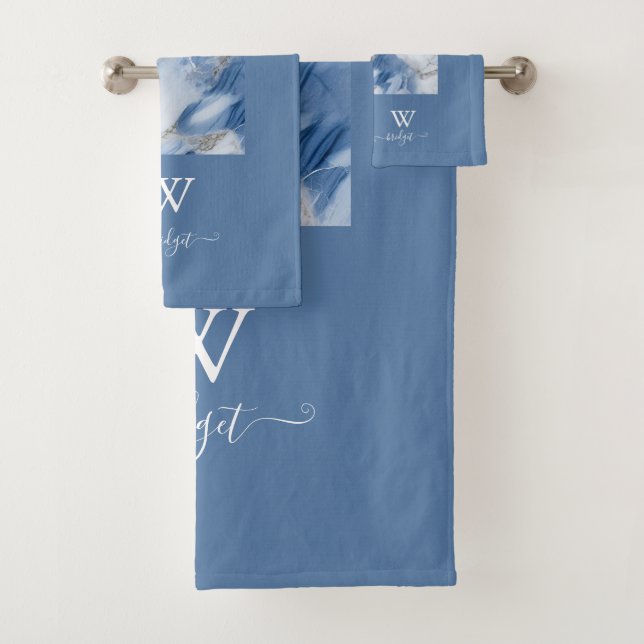 marbre bleu abstrait motif côtier (En situation)