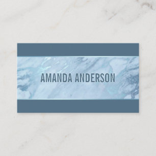 Marbre bleu émeraude  Carte de visite