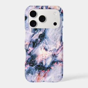 Marbre coloré élégant Bleu blanc et rose