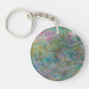 Marbre de cristal de roche multicolore arc-en-ciel