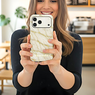 Marbre doré de luxe motif personnalisé nom