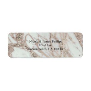 Marbre Glam Rose rose or argent design chic