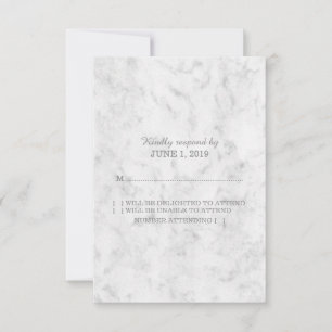 Marbre gris élégant RSVP