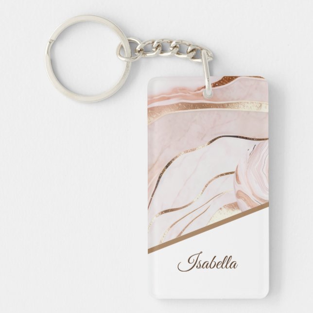 Marbre moderne Luxe Rose or (Devant)