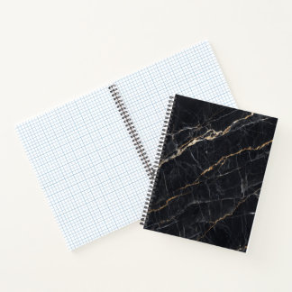 Marbre noir Carnet or