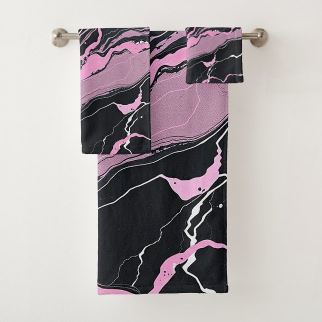 Marbre noir et rose (En situation)