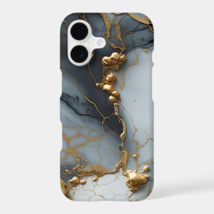 Marbre Onyx Fumé avec Veines Dorées
