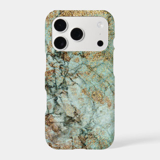 Marbre Paillettes Jade et Or