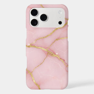 Marbre Rose Chic Paillettes D'or Kintsugi