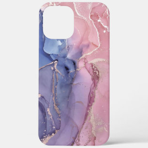 Marbre rose et bleu Coque-Mate coque iphone