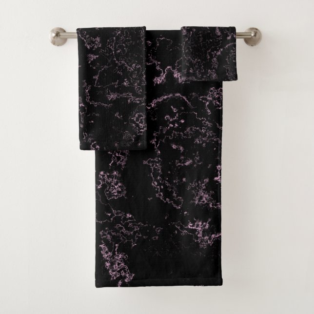 Marbre rose et noir abstrait (En situation)