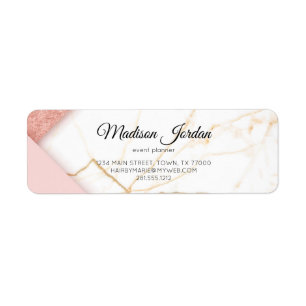 Marbre rose et or moderne