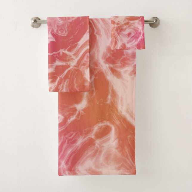 Marbre rose et orange abstrait (En situation)