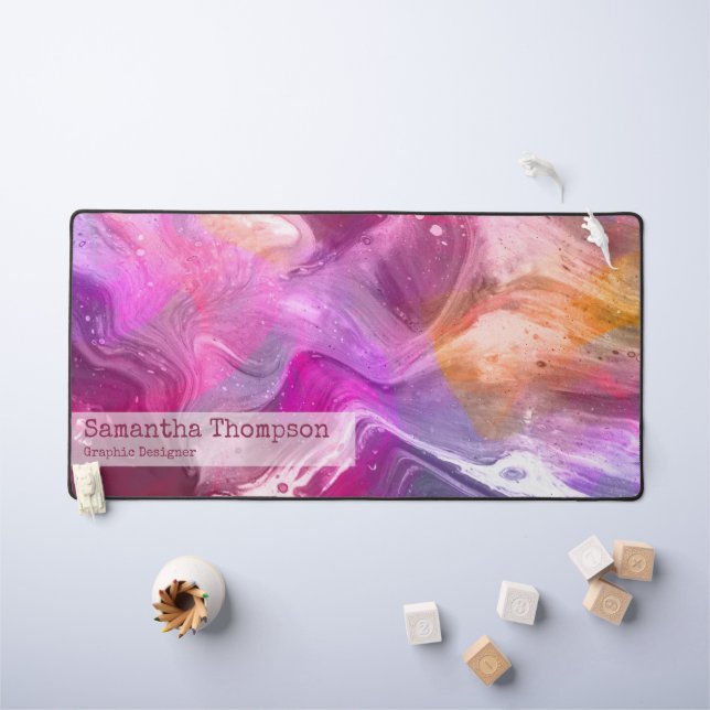 Marbre rose et pourpre Nom et occupation (Tableau pour enfants)