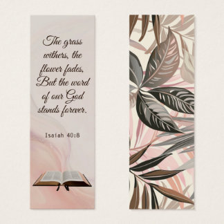 Marbre rose Floral Élégant Écriture Bible Verse