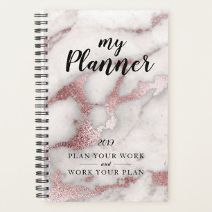 Marbre Rose Gold Glam Planner