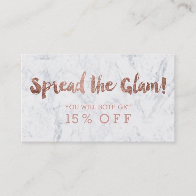 Marbre rose moderne 2 de typographie d'or de carte (Devant)