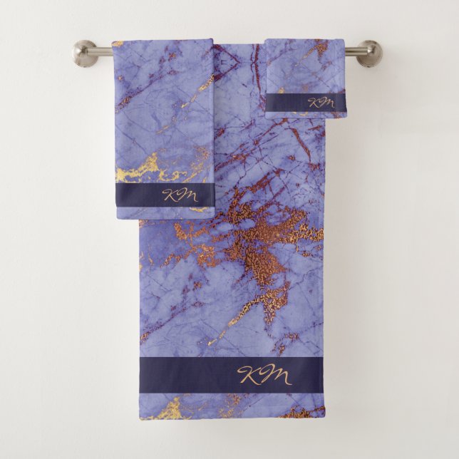 Marbre simple violet et or ID672 (En situation)