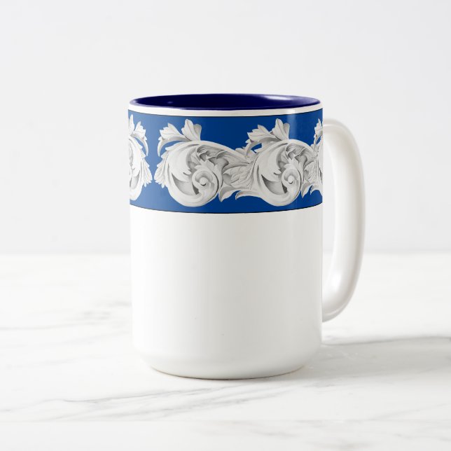 Marbre Tendrils sur une Mug Combo (15 oz.) (Devant droit)
