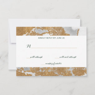 Marbre vert et mariage or rsvp