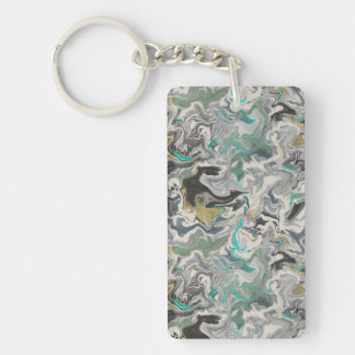 Marbrure de pierre avec veines de turquoise Acryli
