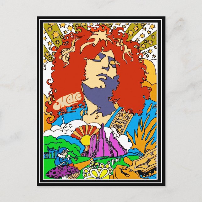 Marc Bolan Pop Art Holiday Postcard (Front)