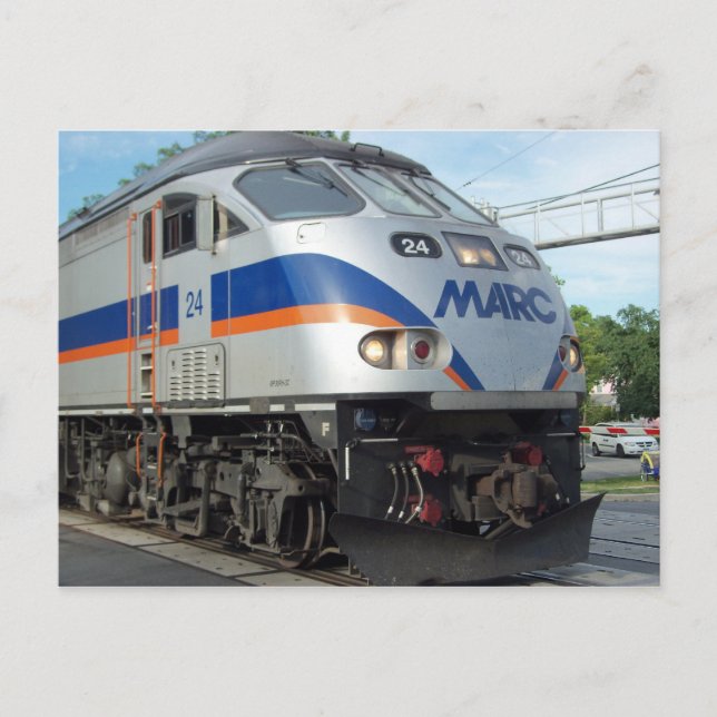MARC Commuter Train Postcard (Front)