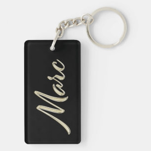 Marc Name whitegold key trailer Keychain