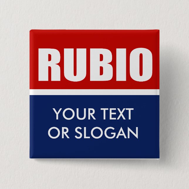MARC RUBIO 2012 2 INCH SQUARE BUTTON (Front)