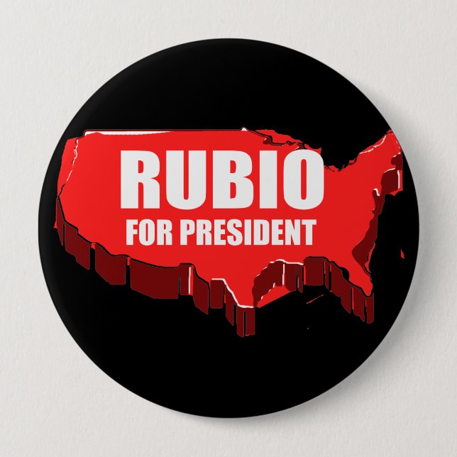 MARC RUBIO 2012 4 INCH ROUND BUTTON (Front)