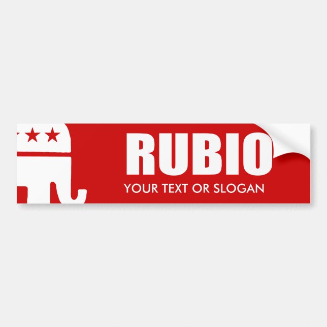 MARC RUBIO 2012 BUMPER STICKER (Front)