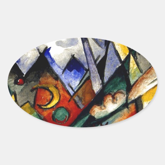 Marc - Sonatine for Violin and Piano Oval Sticker (Front)