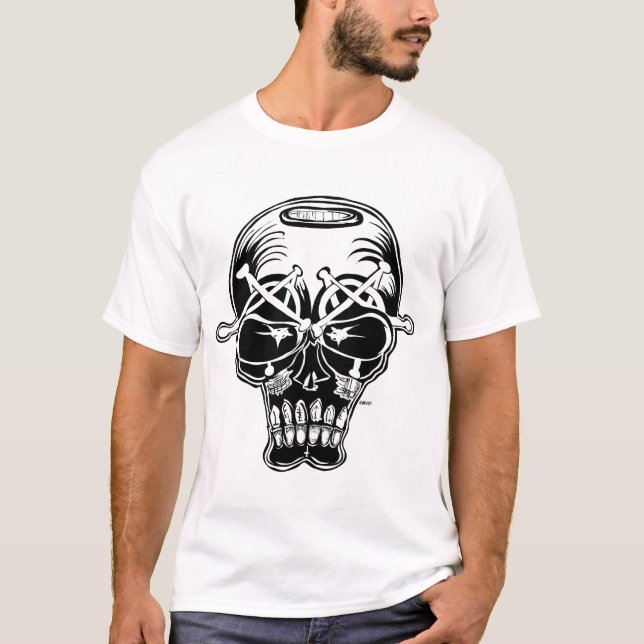 Marc Vachon Mens White EVILEYES Tank (Front)
