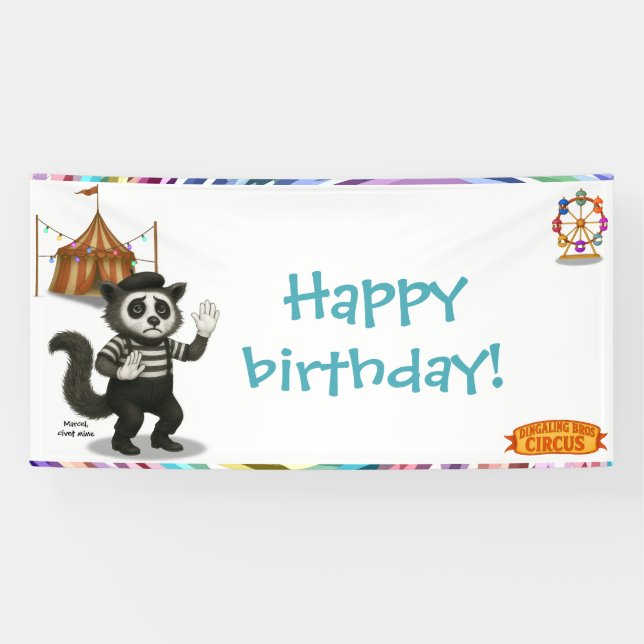 Marcel, civet mime banner (Horizontal)
