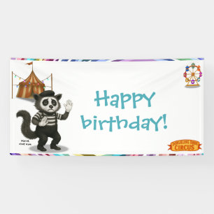 Marcel, civet mime birthday banner