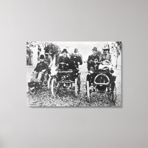 Marcel (d.1903) and Louis (1877-1944) Renault driv Canvas Print