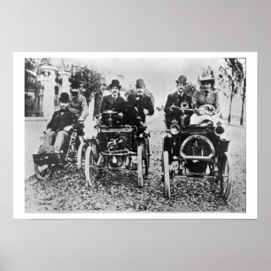 Marcel (d.1903) and Louis (1877-1944) Renault driv Poster