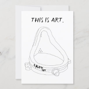 Marcel Duchamp's Fountain R.Mutt 1917 Invitation