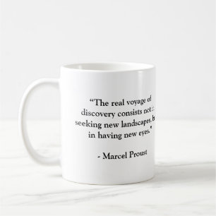 Marcel Proust Famous Travel Quote Coffee Mug