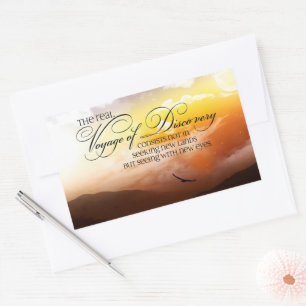 Marcel Proust Inspirational Quote "New eyes" Sticker