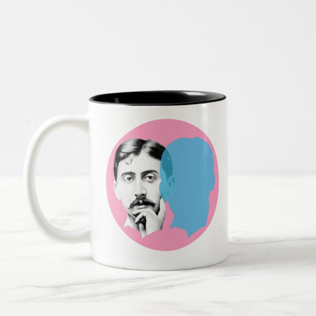Marcel Proust Two-Tone Coffee Mug (Left)