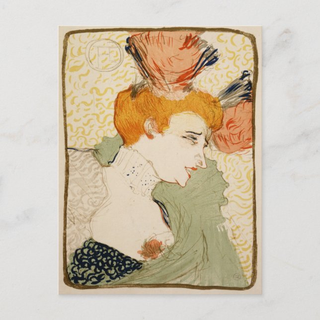 Marcelle Lender, Henri de Toulouse-Lautrec Postcard (Front)