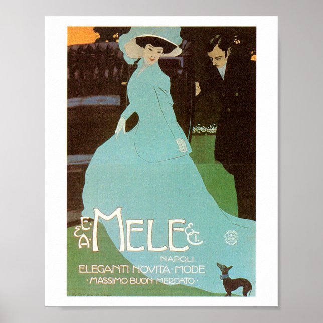 MARCELLO DUDOVICH POSTER VINTAGE 1910 (Devant)