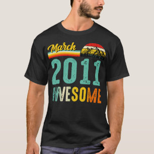 March 2011 Birthday Gift Shirt Vintage March 2011
