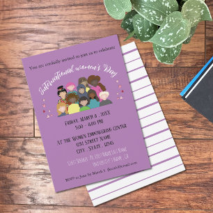 March 8 Event International Womens Day Invitation