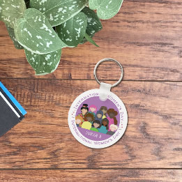 March 8 International Women's Day Keychain