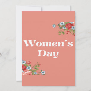 March 8 Women's day Holiday Card