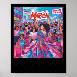 March 8 Women's Equality Empowerment Protest Tee S Poster