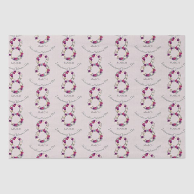 March 8th International Women's Day Celebration    Tissue Paper (Front)