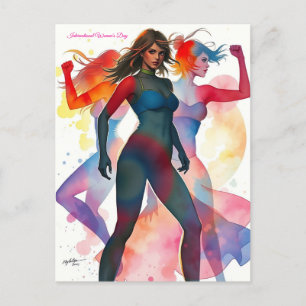 March 8th International Women's Day Postcard